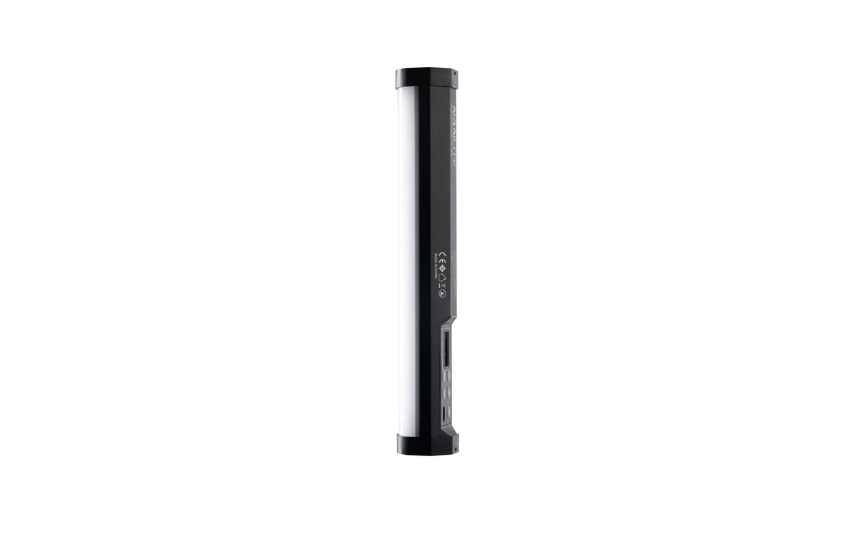 Nanlite Tischleuchte PavoTube II 6C – LED 11 W, 2700–7500 K, dimmbar, Akku, USB-C – Schwarz