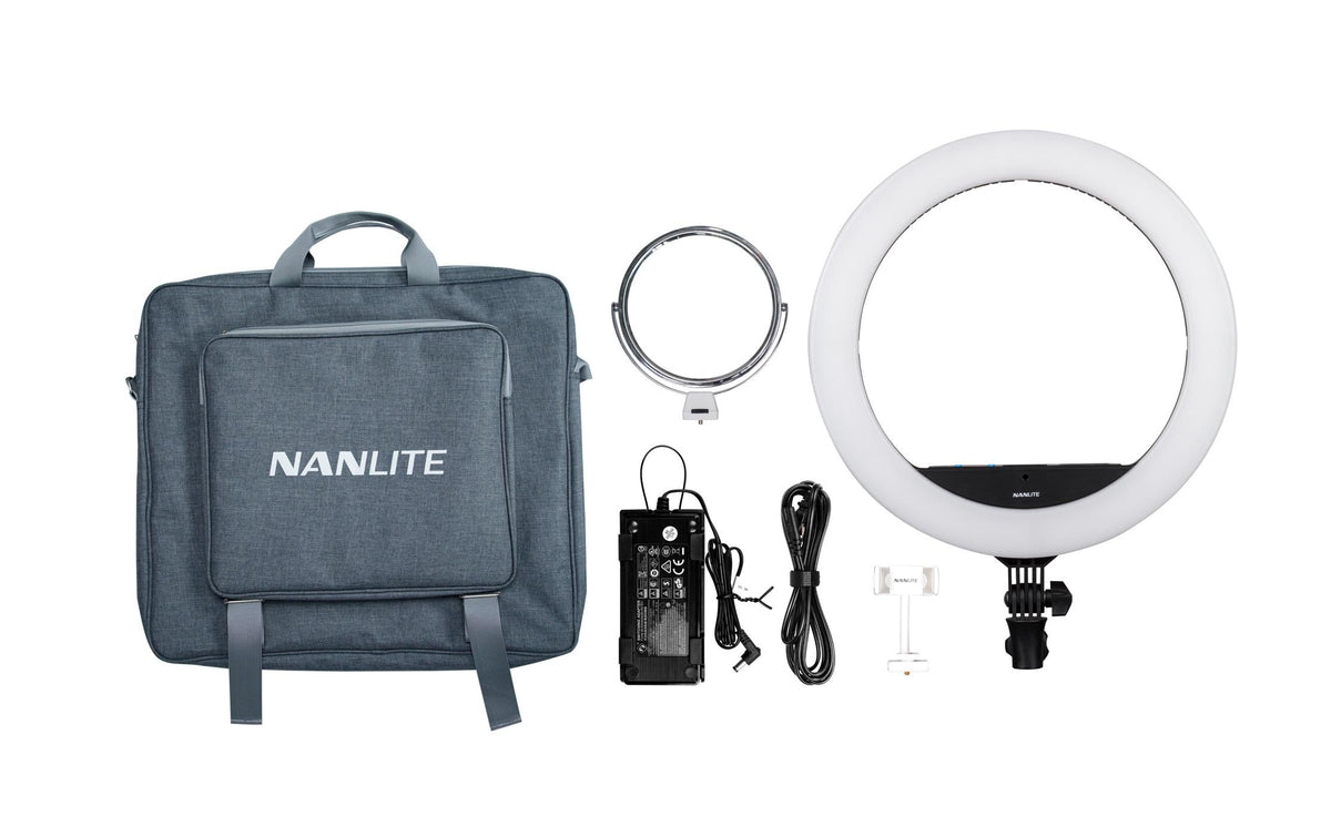 Nanlite halo16C RGB Ringleuchte – 40 cm, 28 W, dimmbar, 2700–6500 K, CRI 95