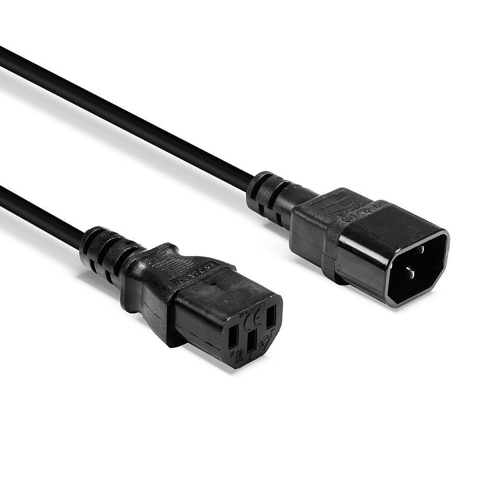 Lindy Netzkabel – IEC C14 zu IEC C13, 0,5 m, schwarz
