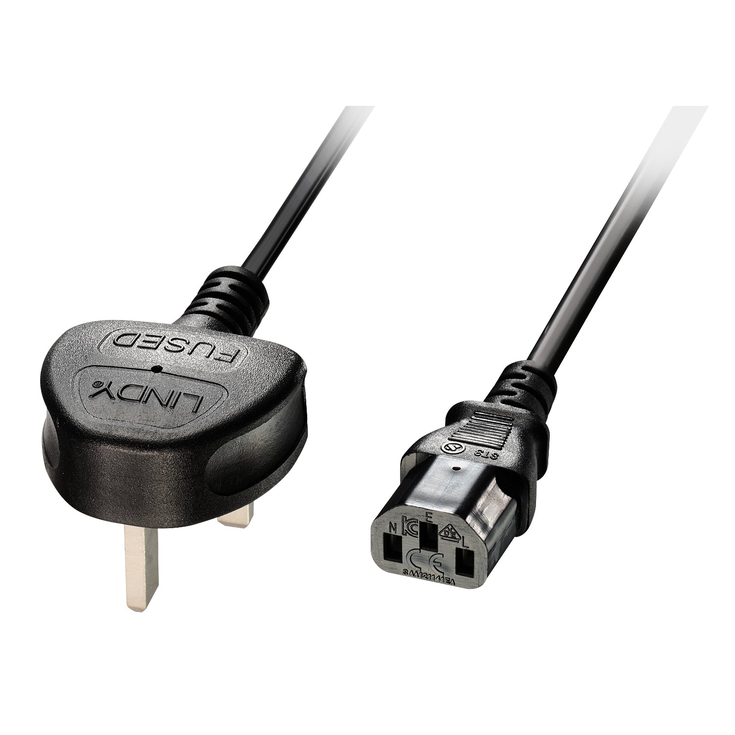 Lindy Netzkabel, IEC C13 auf UK-Stecker, 5 m