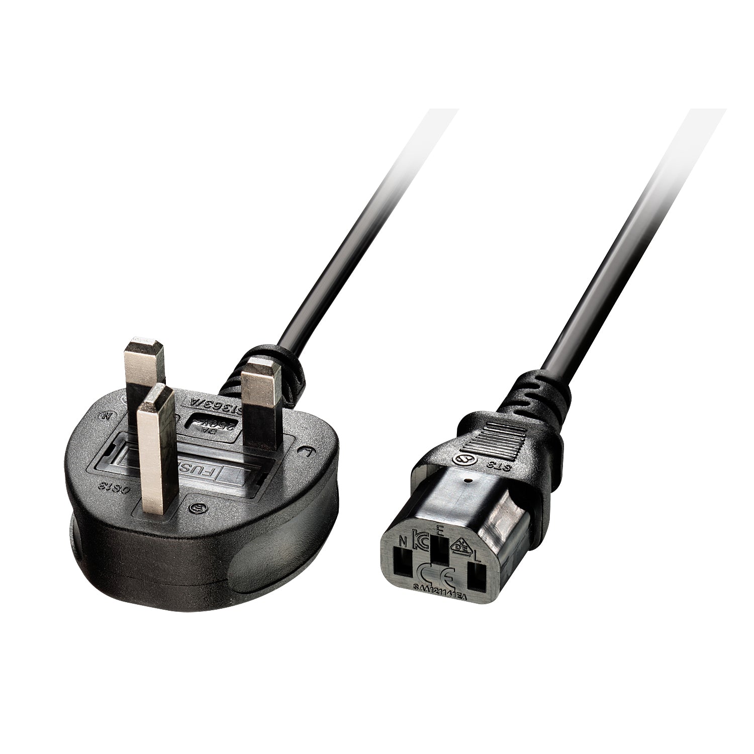 Lindy Netzkabel, IEC C13 auf UK-Stecker, 5 m