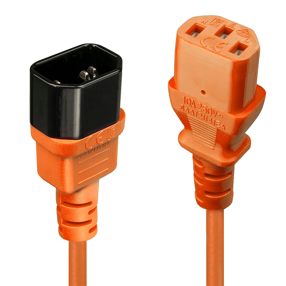 Lindy Netzkabel, 0,5 m, Orange