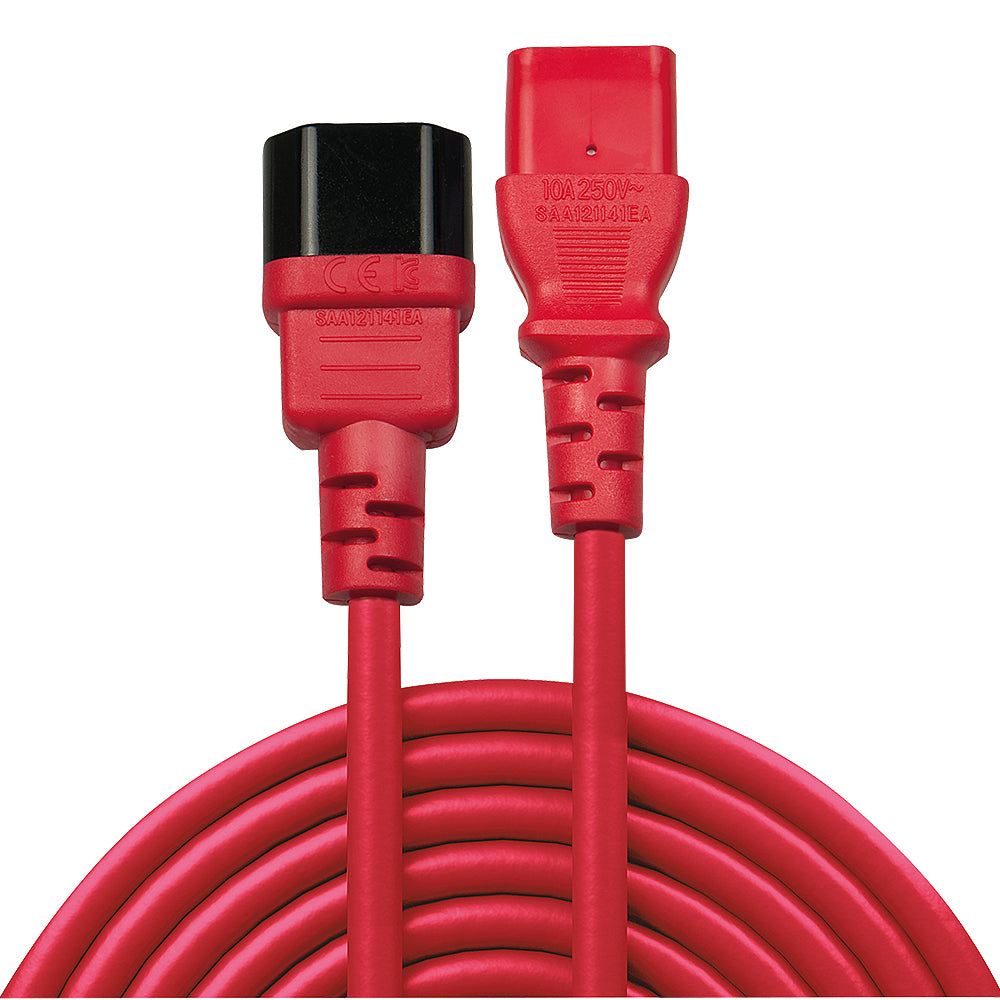 Lindy Netzkabel, 0,5 m, Rot