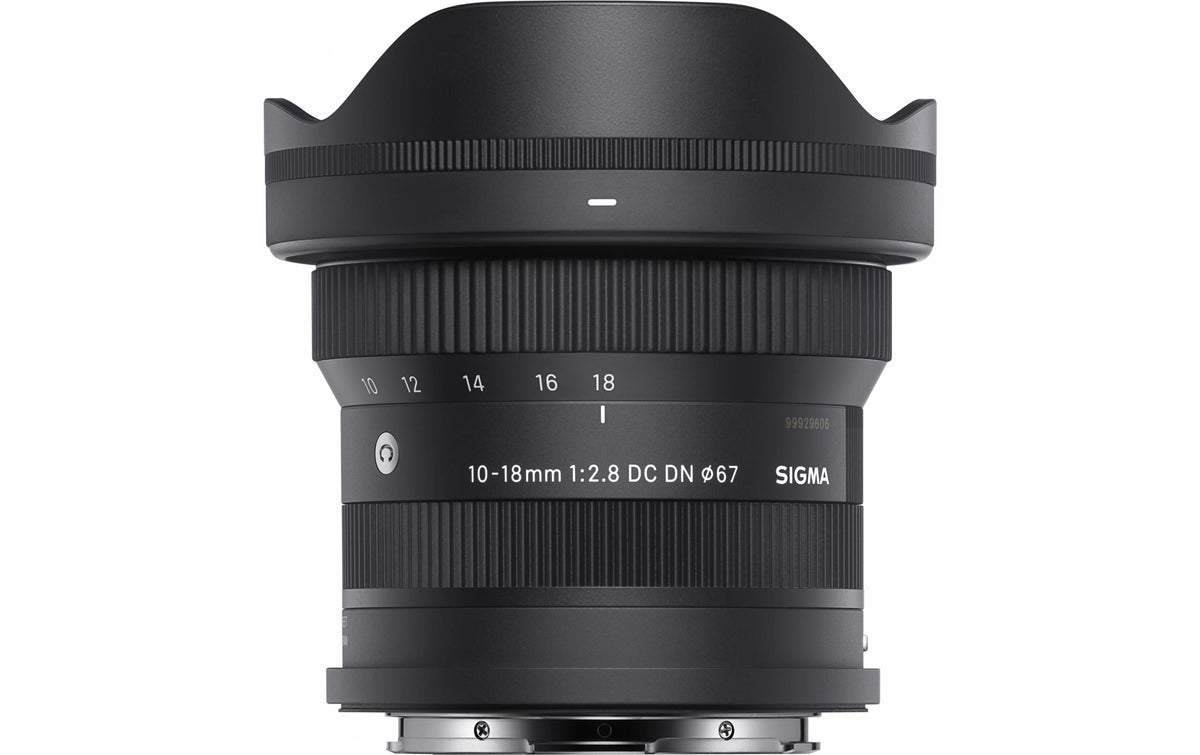Sigma 10–18mm f/2.8 Weitwinkelobjektiv – Bildstabilisator, APS-C – für Sony E-Mount – Schwarz