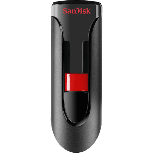 SanDisk Cruzer Glide – 256 GB USB-Stick, USB-A, USB 2.0, schwarz/rot