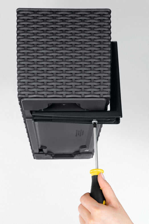 LECHUZA 19033 Wandhalterung – schwarz – 25 kg – für BALCONERA 50/80