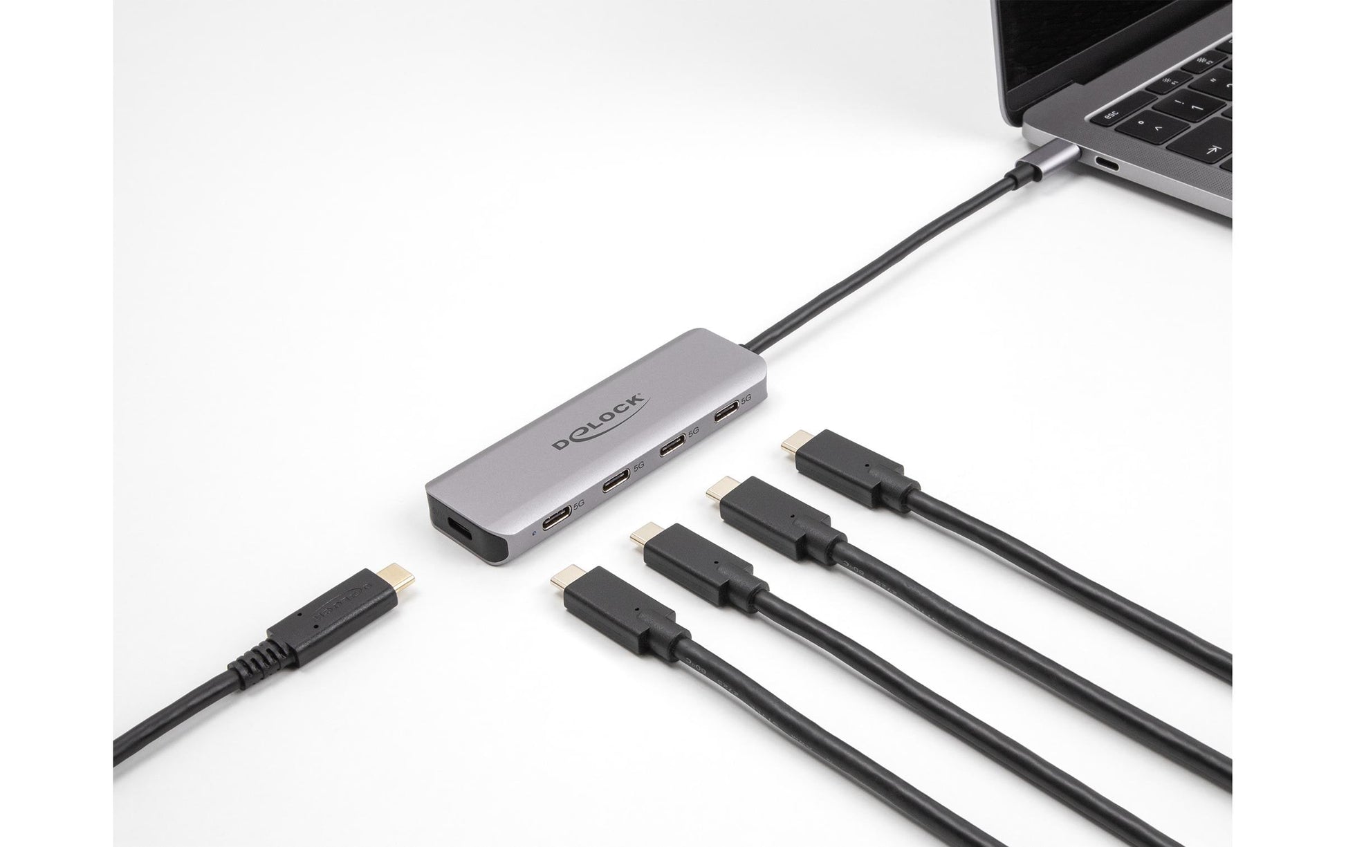 DeLOCK USB-Hub – USB-C, 4× USB, für Windows/Mac/Linux