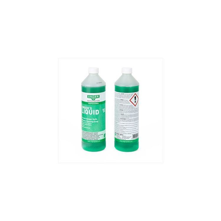 Unger Flüssiger Glas-/Oberflächenreiniger für Fenster – Konzentrat, Flasche – 1 l