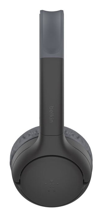 Belkin Soundform Mini 2 Kinderkopfhörer – On-Ear, 3,5 mm Kabel + BT, 85 dB Limit, Schwarz