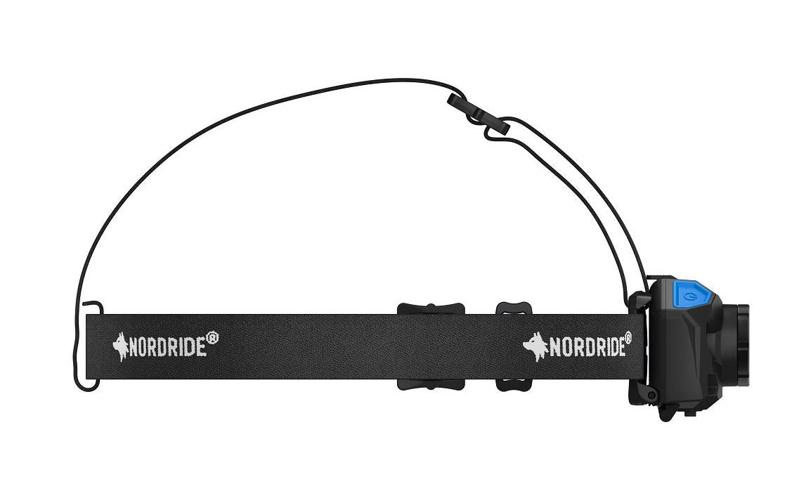 NORDRIDE Stirnlampe Active X1 R – 700 lm, 165 m, IP65, Laufzeit 90 h – Schwarz