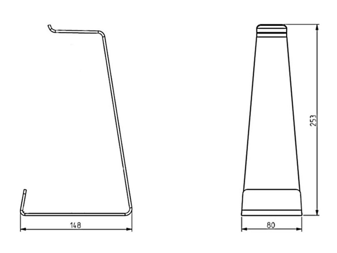Multibrackets 1862 – Headset-Ständer – Aluminium – Weiss