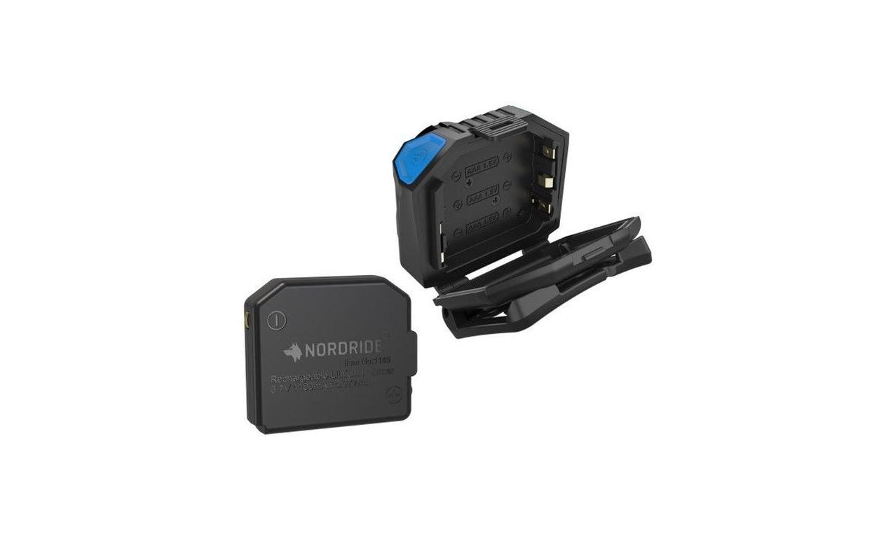 NORDRIDE Stirnlampe Active X1 R – 700 lm, 165 m, IP65, Laufzeit 90 h – Schwarz