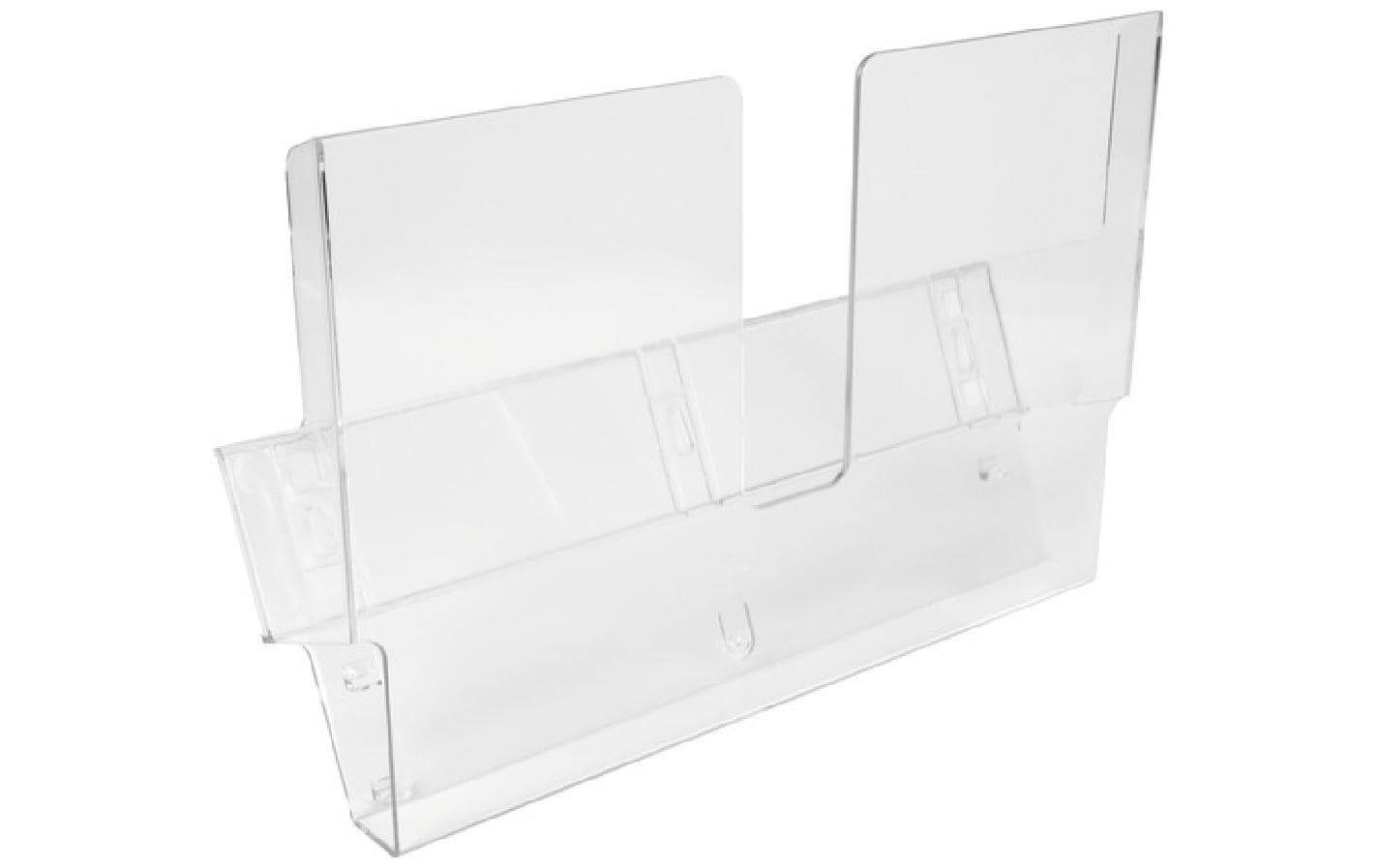 Biella Briefkorb – für A4, transparent, B 334 × H 220 × T 114 mm