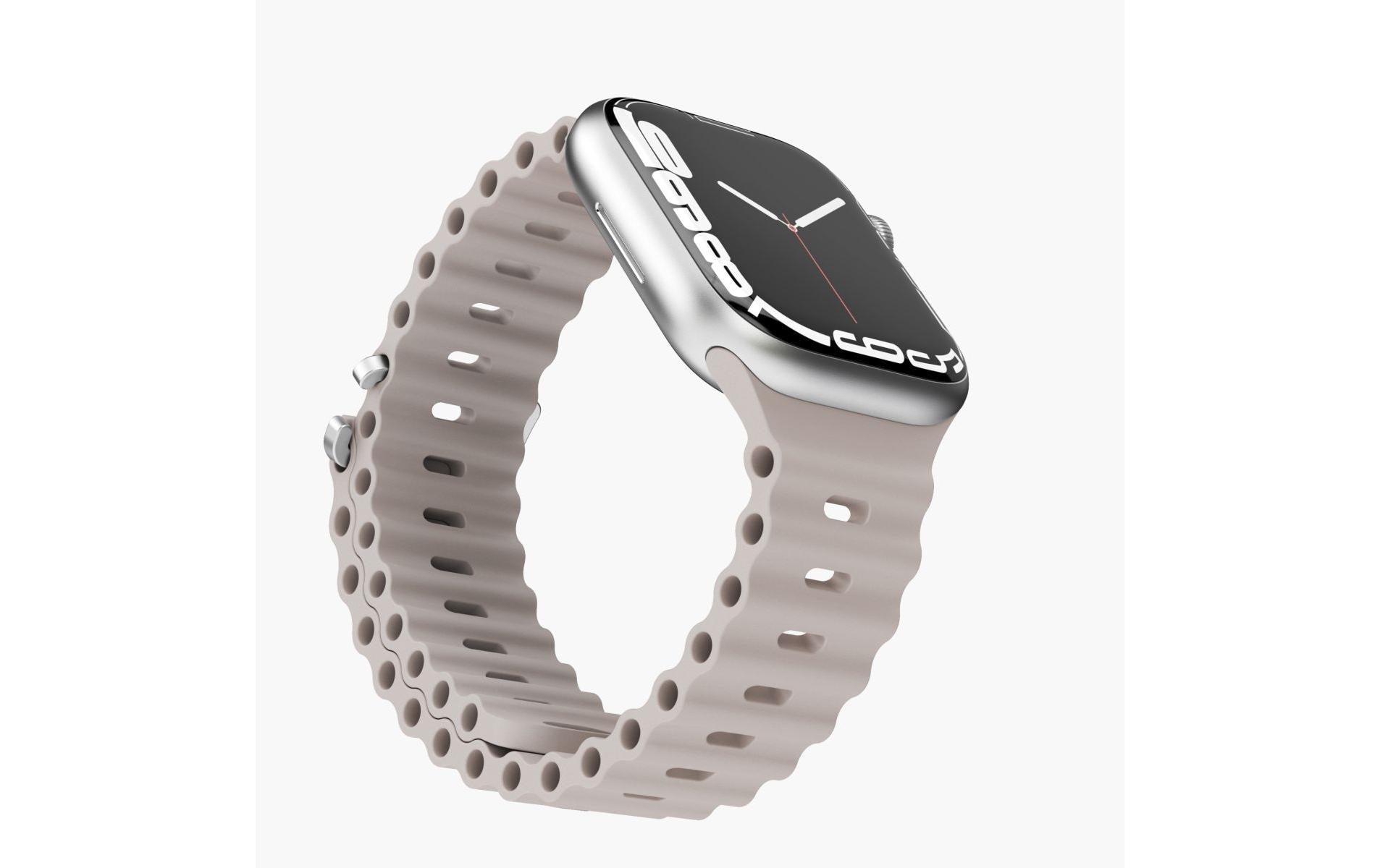 Vonmählen Wave Band 2 – Armband – für Apple Watch (verschiedene Grössen), Creme, Elastomer (T)