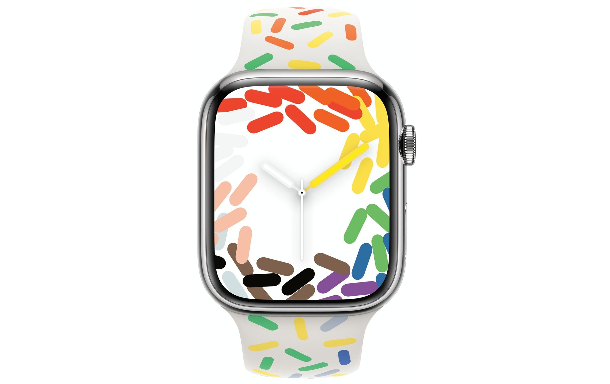 Apple Sportarmband – Armband – für Apple Watch (42/44/45 mm), Farbe Pride, Bandgrösse M/L