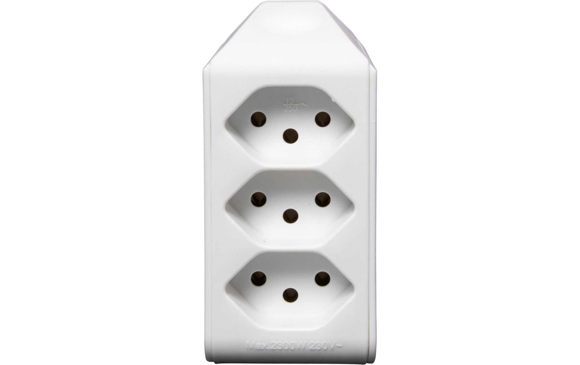 Brennenstuhl Steckdosenleiste, 3×T13, Eingang T12, drehbar 300°, ohne Schalter – weiss