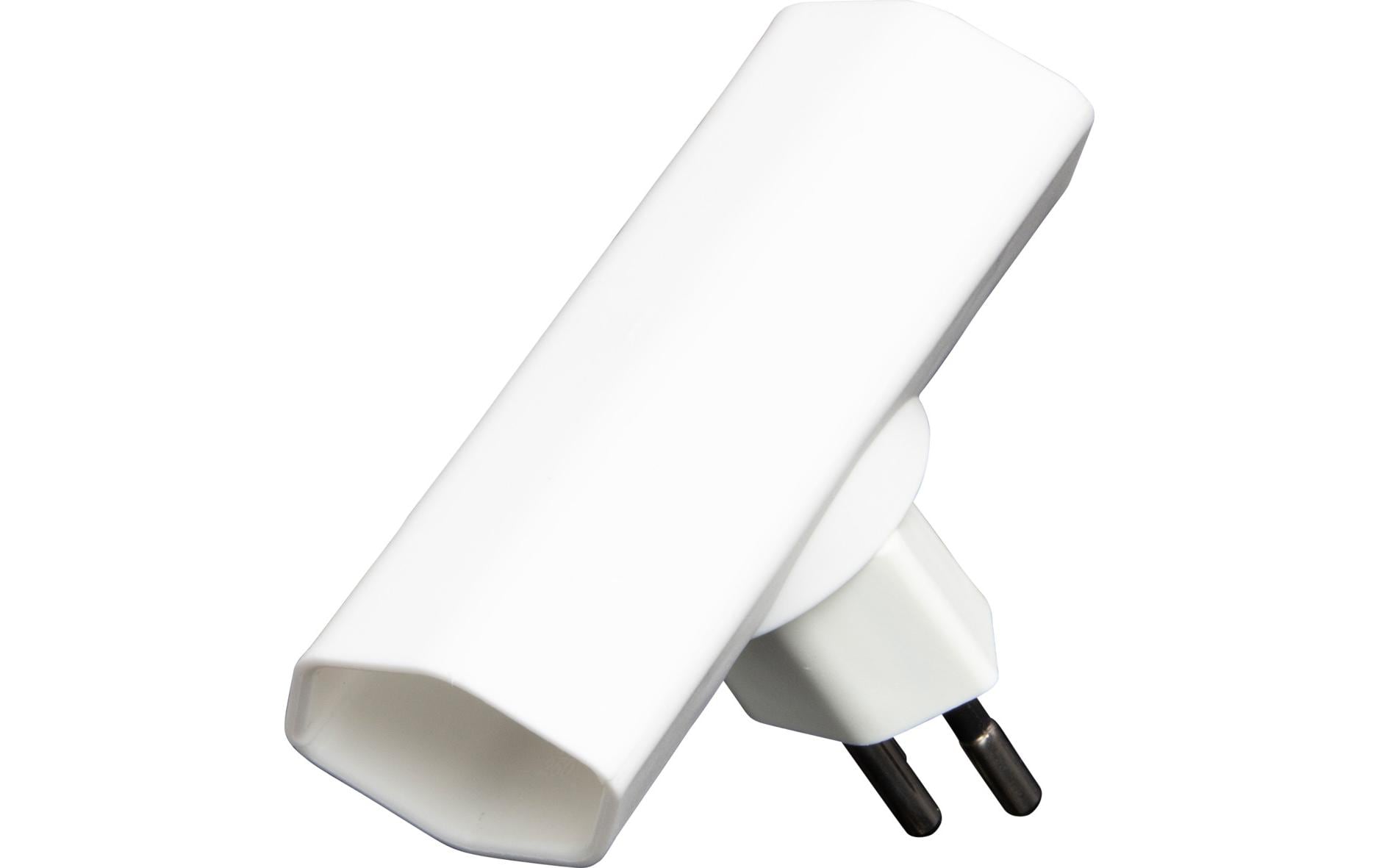 Brennenstuhl Adapterkabel, 2×T13, Eingang T12, drehbar 300°, 42×65×85 mm – weiss
