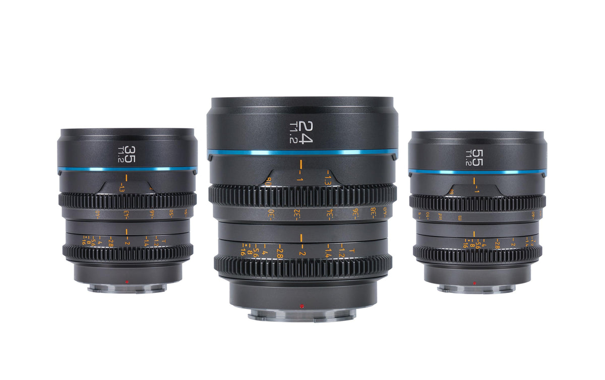 Sirui MS-3SEB Nightwalker Objektiv – 24, 35, 55 mm T1.2 – für Fujifilm X-Mount