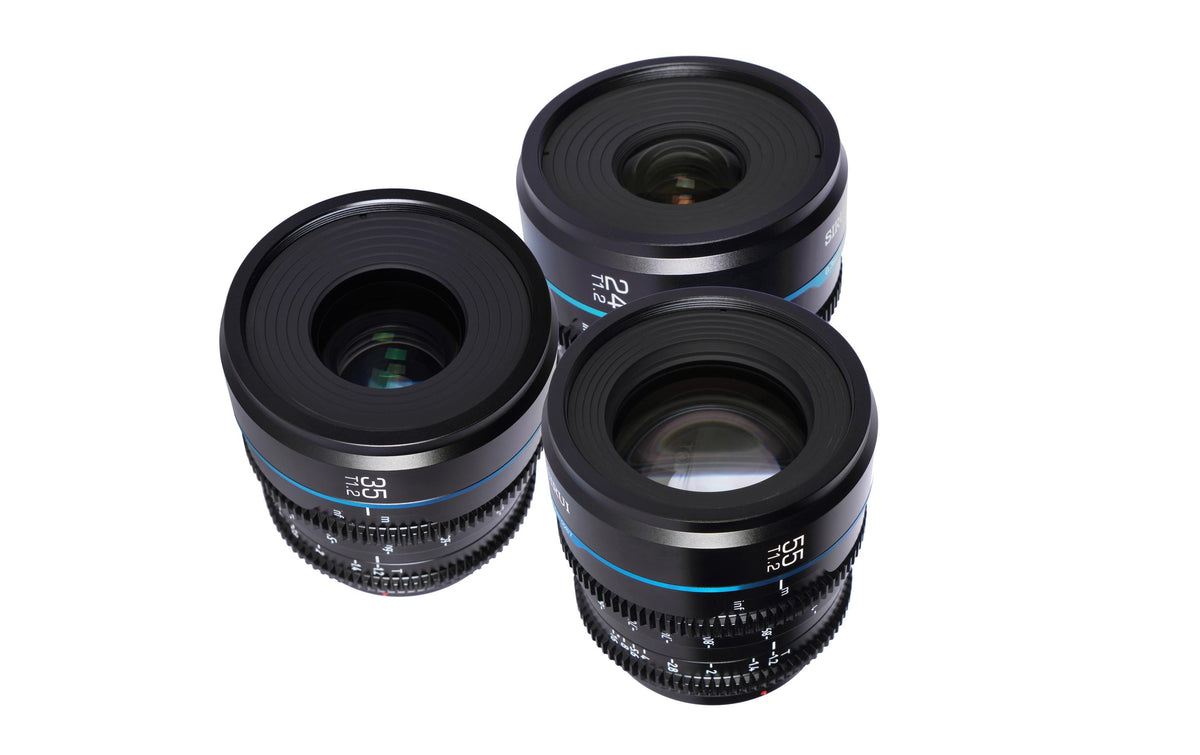 Sirui MS-3SEB Nightwalker Objektiv – 24, 35, 55 mm T1.2 – für Fujifilm X-Mount