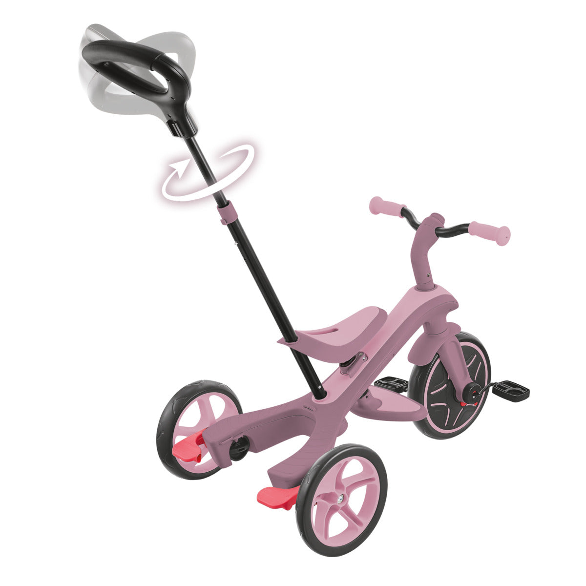 Globber Explorer 4 in 1 Ecologic Dreirad – Berry – ab 10 Monaten – Polycarbonat