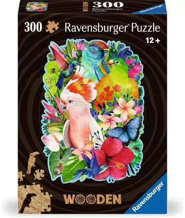 Ravensburger Puzzle Exotische Vögel – 300 Teile – 37 × 27 cm – ab 12 J. – Holz