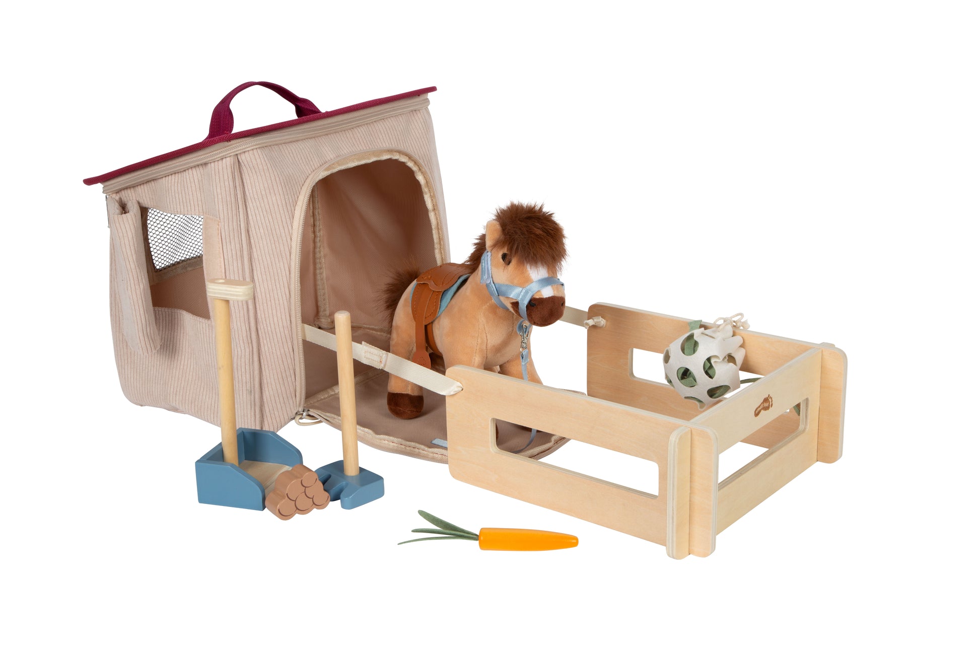 Small foot 12731 Plüschtier Pferd – 30,0 × 26,0 × 18,0 cm – 1 Stück – ab 2 J. – mehrfarbig