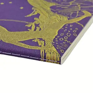Paperblanks Notizheft – A5 – 100 g/m² – Hardcover, perforiert, abgerundete Kanten, violett (gemustert), FSC