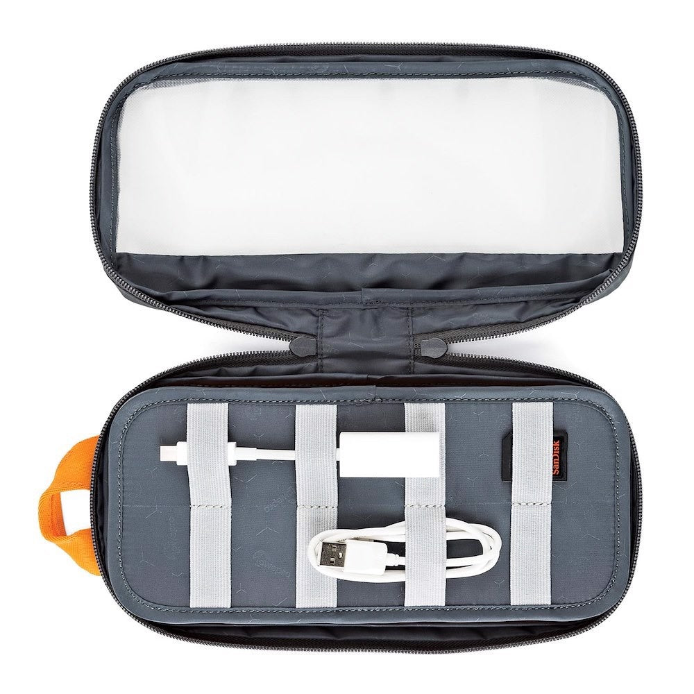 Lowepro GearUp Pouch Medium Zubehörtasche – Nylon, Ripstop, Polyester – Grau