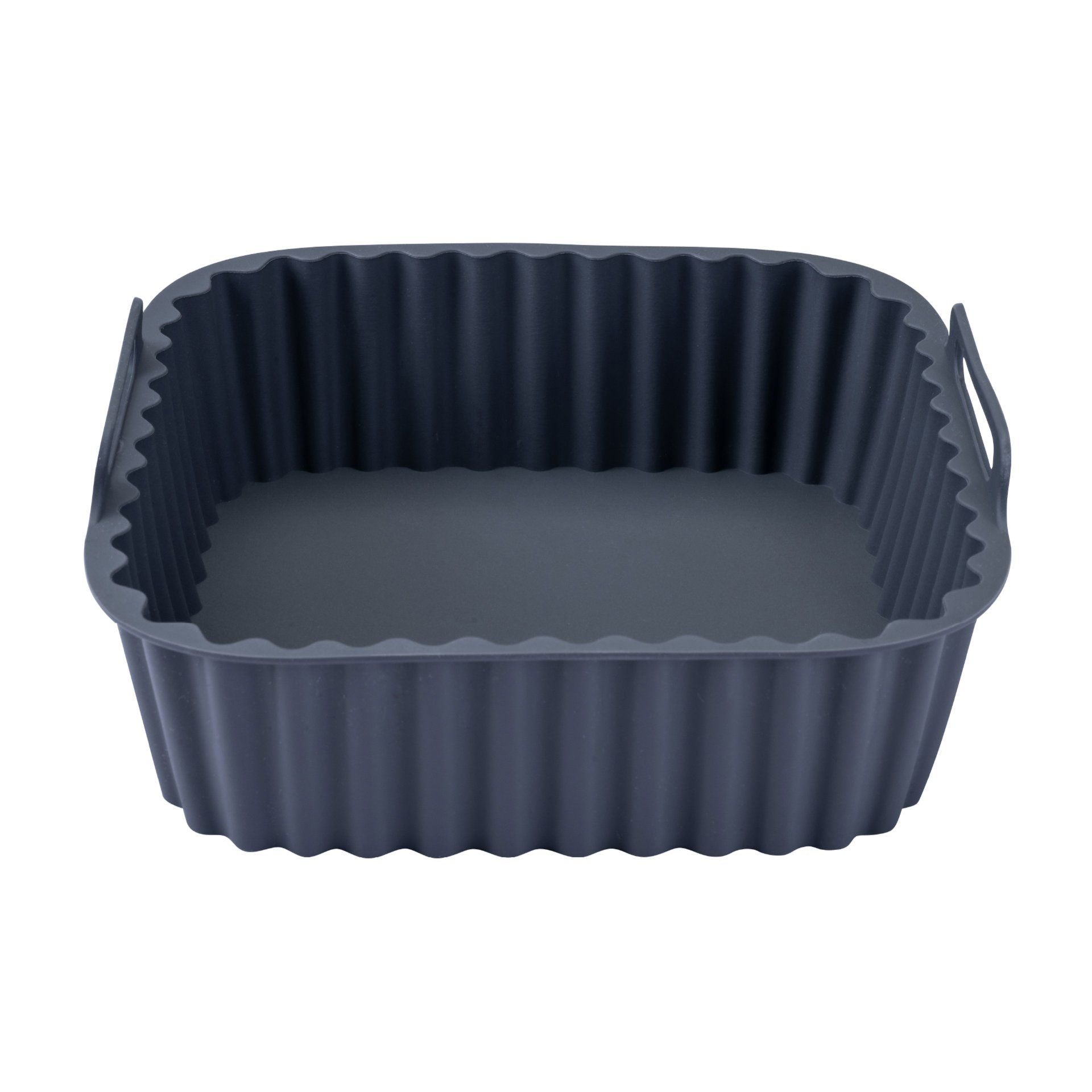 Fackelmann Silikonform für Heissluftfritteusen – 15 × 15 × 5 cm, Silikon, Grau