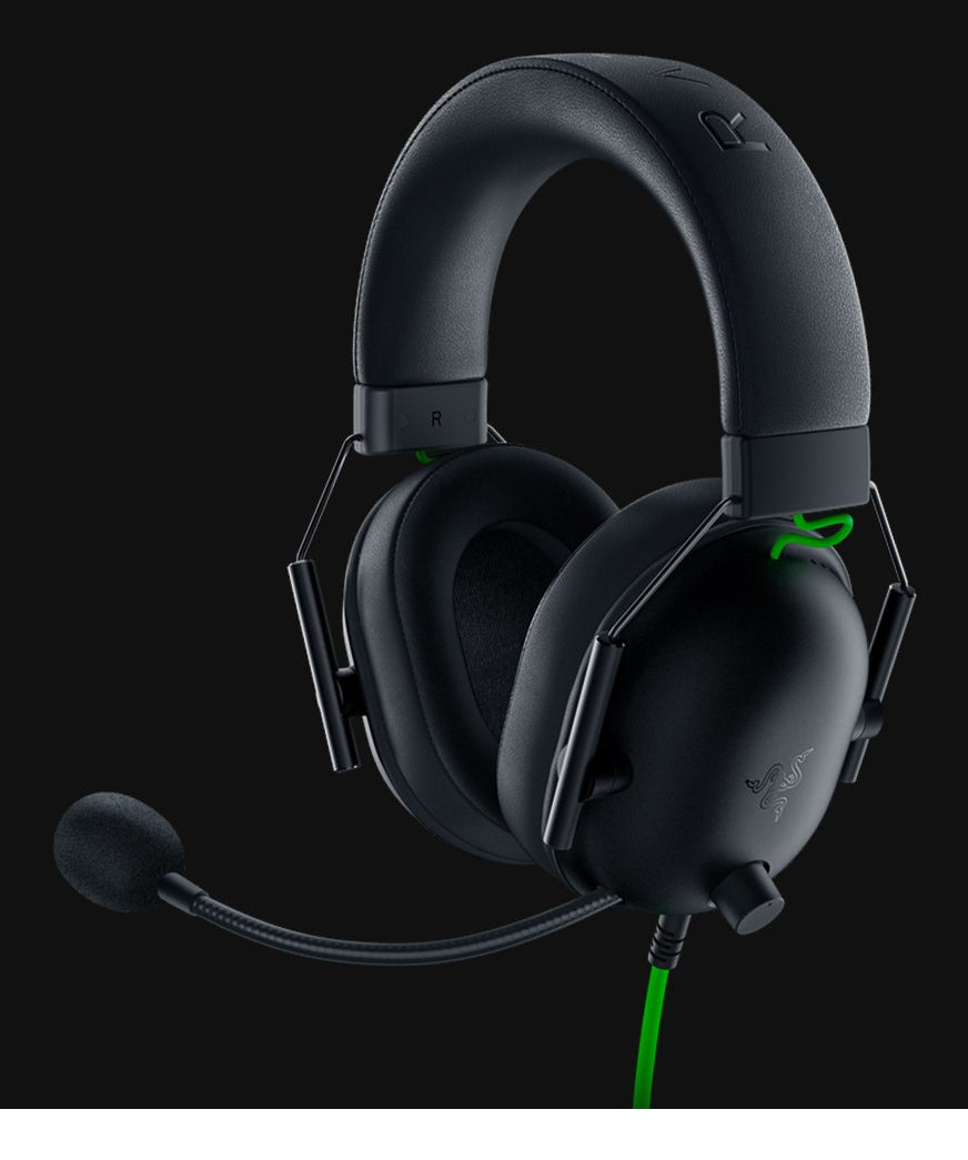 Razer BlackShark V2 X Gaming-Headset – On-Ear, Stereo, Kabelgebunden, 3,5 mm Klinke, mit USB-C-Dongle, Schwarz