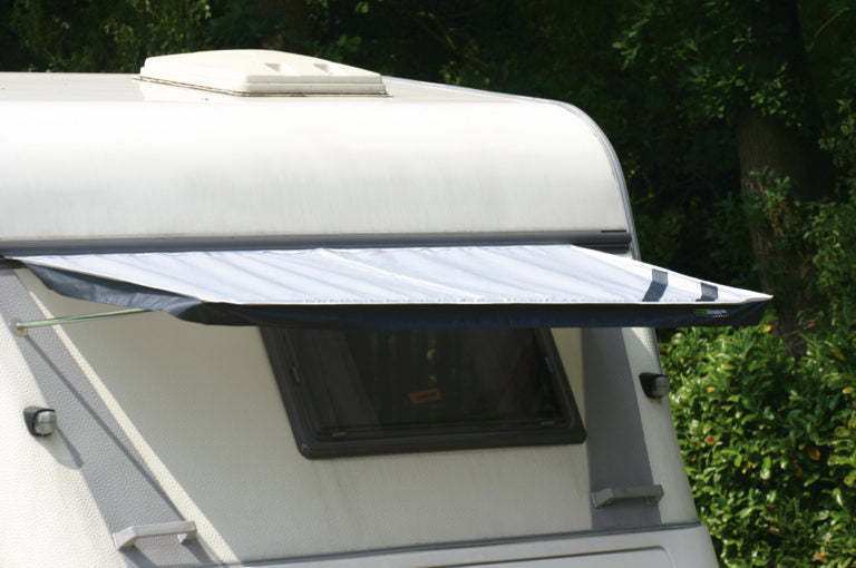 Eurotrail Fensterabdeckung – für Wohnwagen, Wohnmobil & Bus – 170 × 70 cm – Polyester, Grau, UV-Schutz