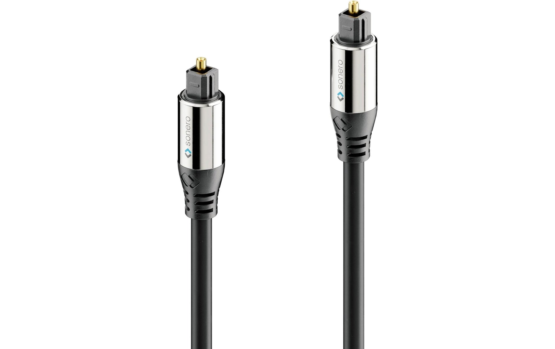 Sonero Toslink-Kabel (optisch) – Toslink Stecker zu Stecker – 15 m, vergoldete Stecker