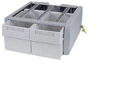 Ergotron Schrank – 45,7 × 45,7 × 24 cm, grau, weiss, 1 kg/Tablar