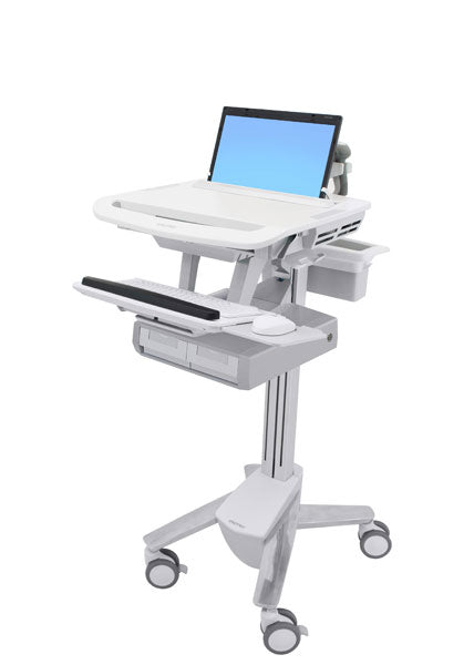 Ergotron StyleView – Laptop-Computerwagen, 2 Schubladen, höhenverstellbar, bis 17,3"