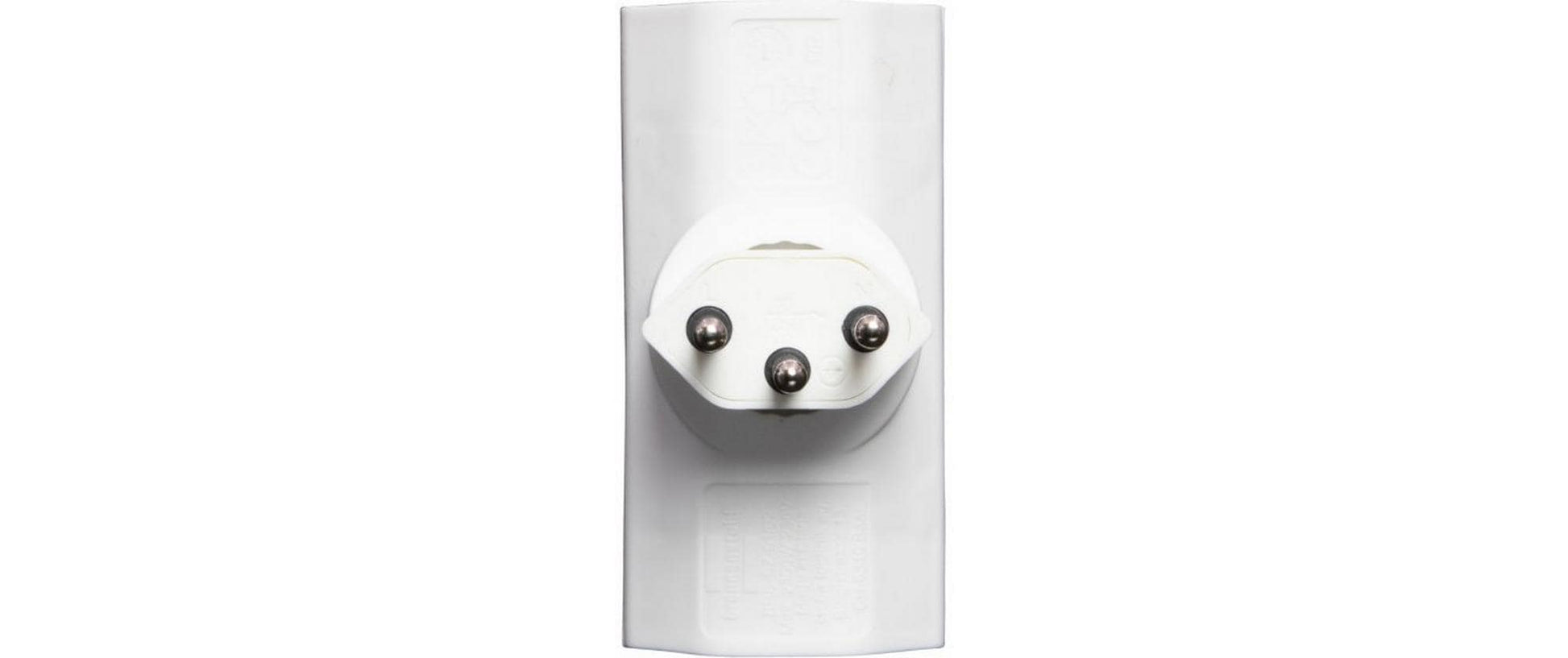 Brennenstuhl Adapterkabel, 2×T13, Eingang T12, drehbar 300°, 42×65×85 mm – weiss