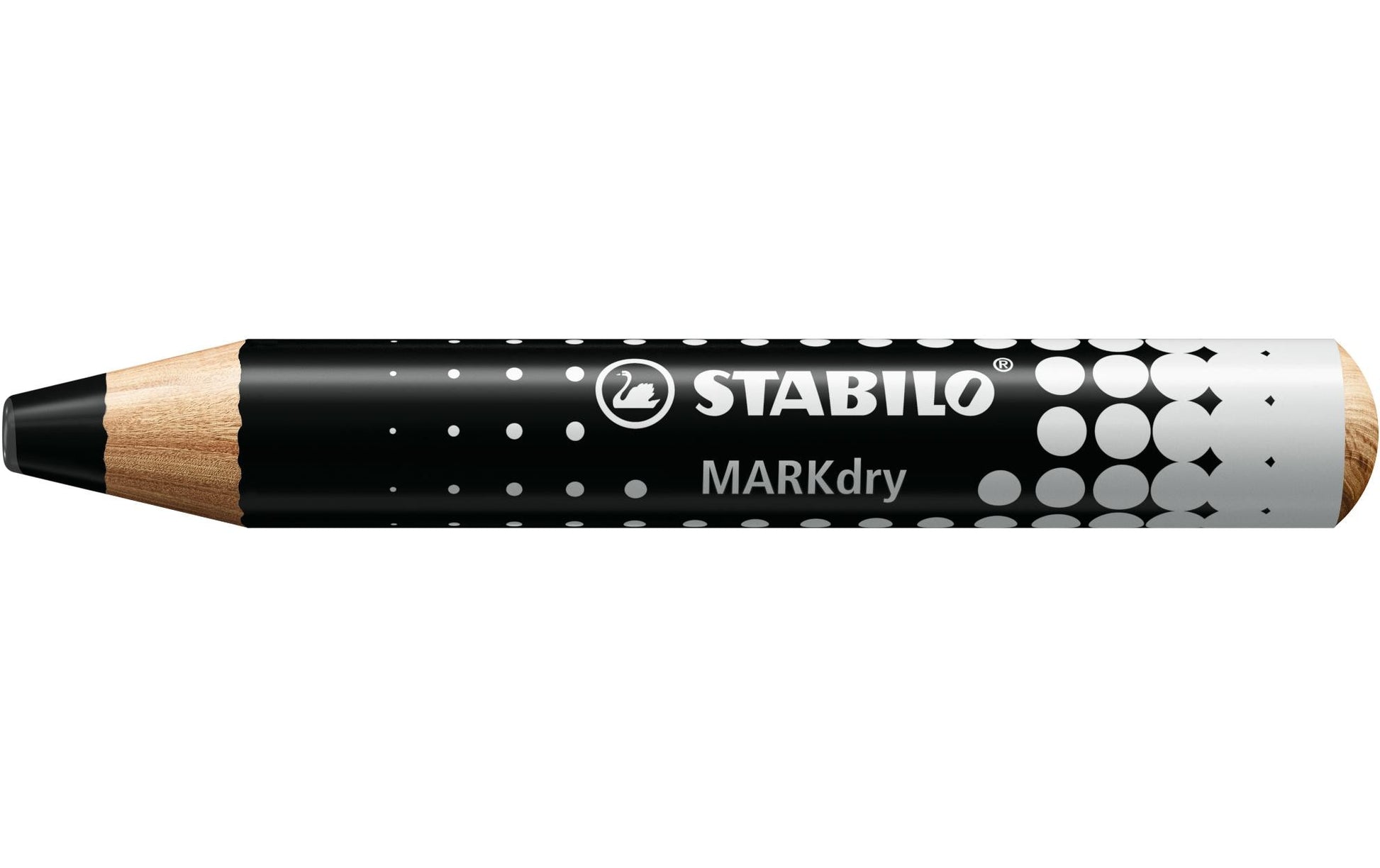 STABILO MARKdry Whiteboard-Marker – 2–5 mm, schwarz, 5 Stk., feucht abwischbar – für Whiteboards