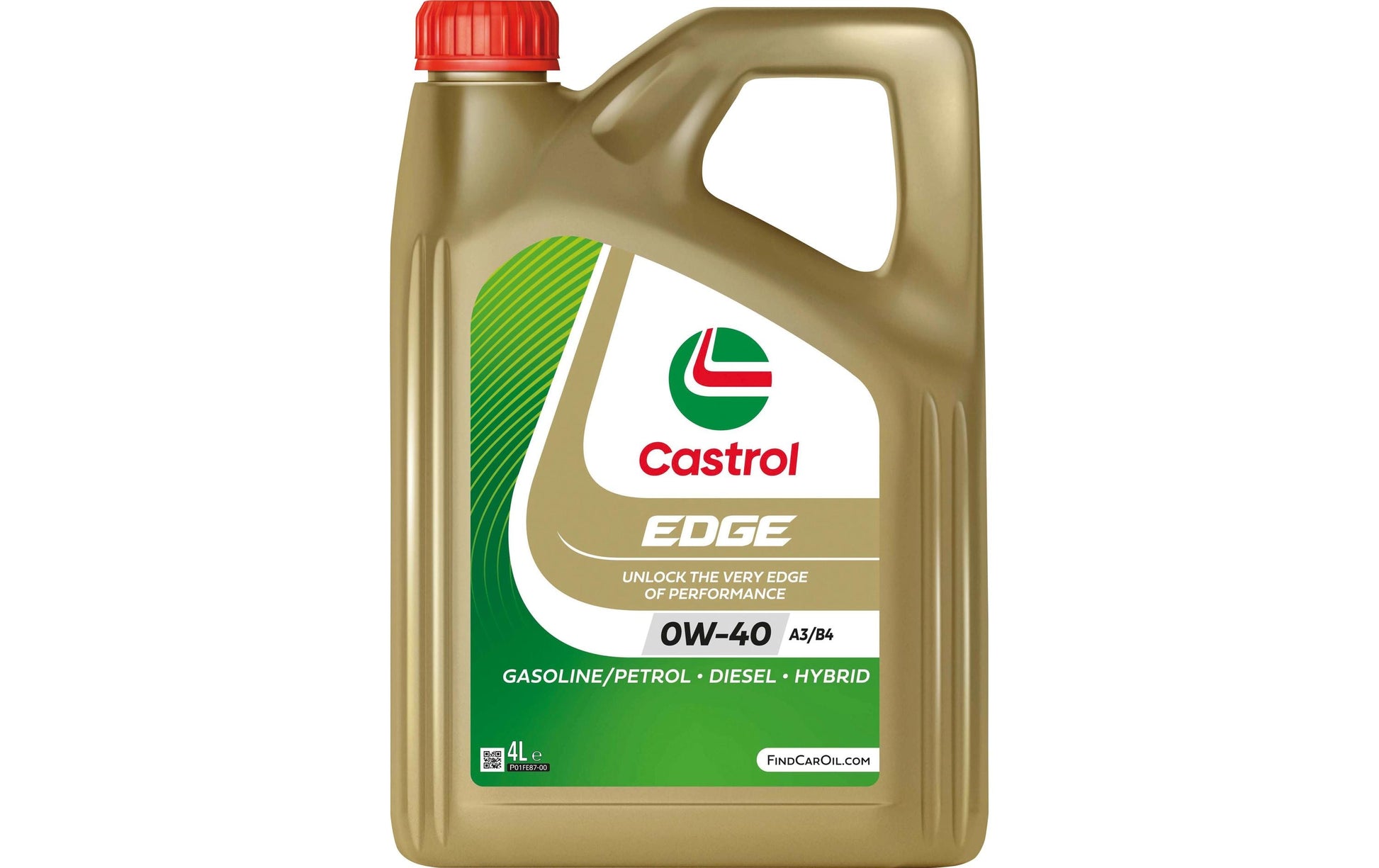 Castrol EDGE Motoröl SAE 0W-40 A3/B4 – für Personenwagen (Diesel, Benzin & Hybrid) – 4 l