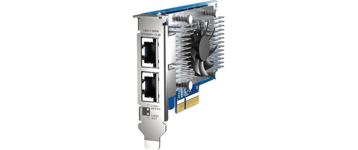 QNAP QXG-10G2T-X710 – PCIe 10G Netzwerkkarte – 2×10G RJ45, PCIe 3.0 x4