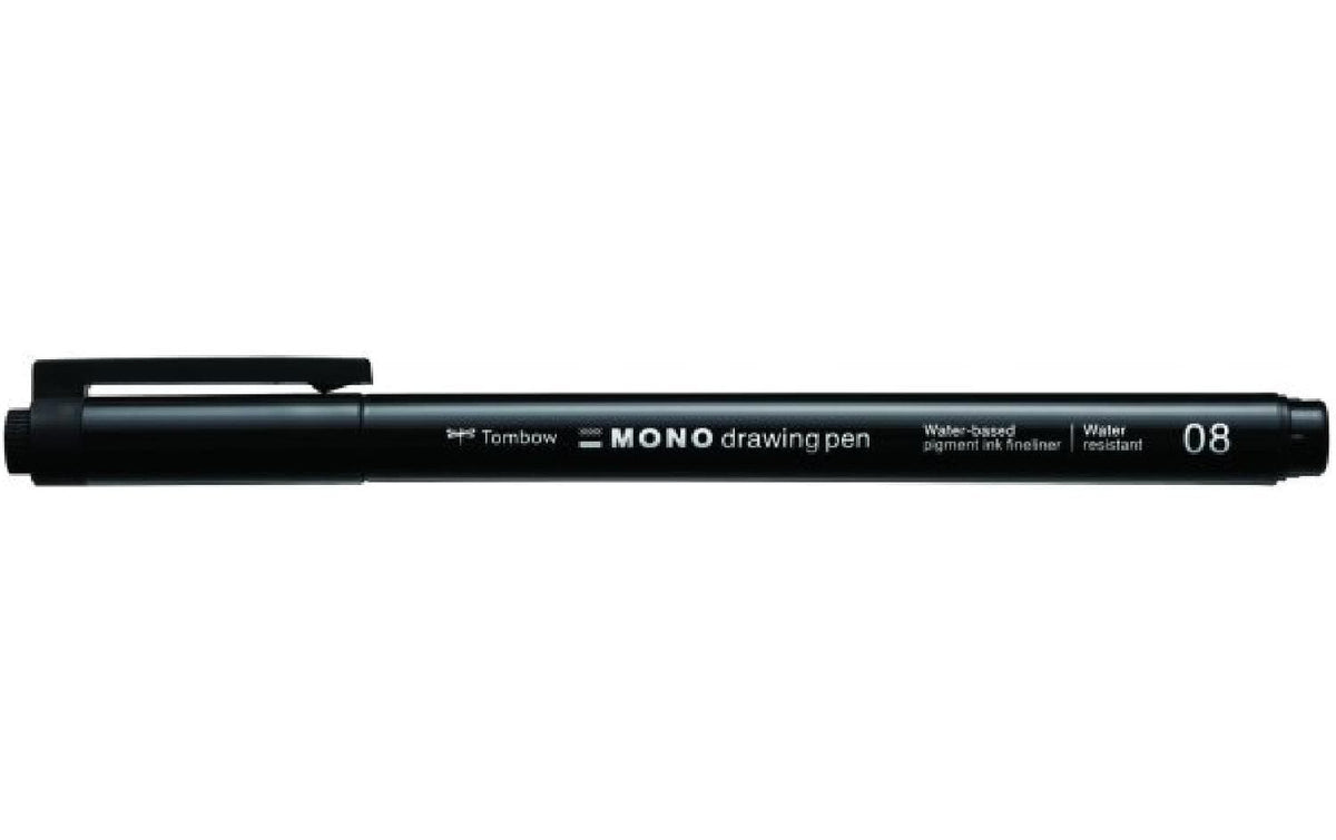 Tombow MONO Fineliner – 0,6 mm, schwarz, 1 Stk.