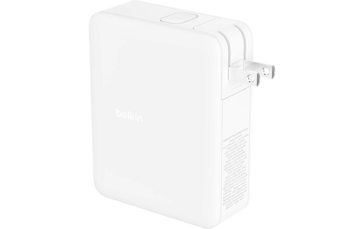 Belkin Ladegerät (UK/EU/US) – 140 W, 4× USB, GaN