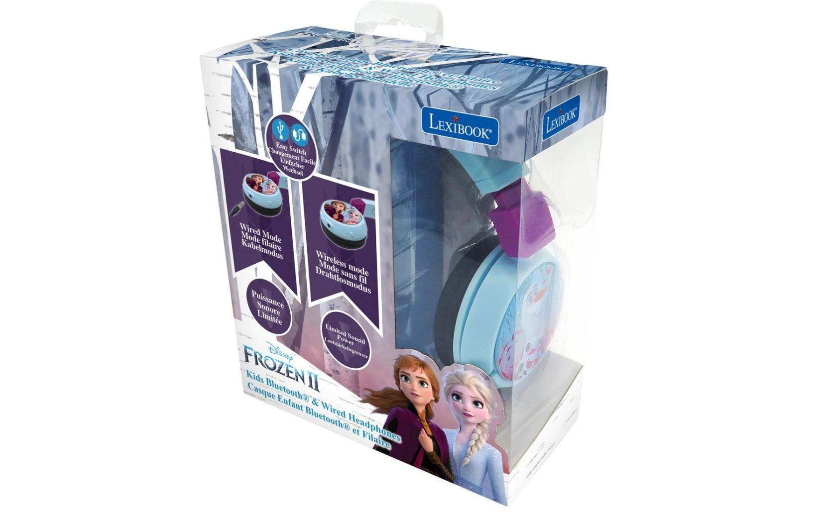 Lexibook HPBT010FZ Kinderkopfhörer – On-Ear, Stereo, Kabel + BT, 85 dB Lautstärke-Limit, Mehrfarbig, BT 5.0