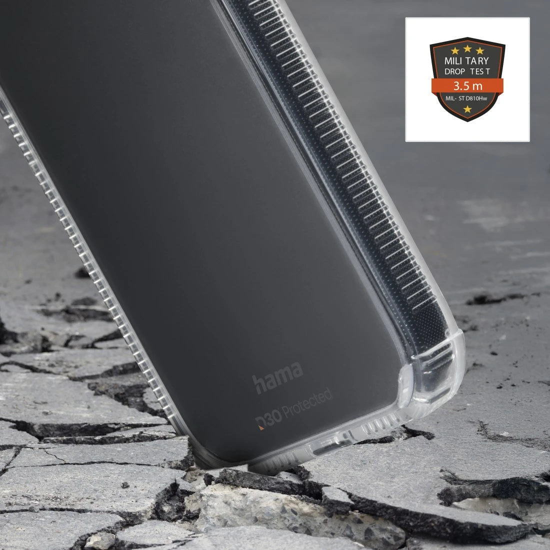 Hama Extreme Protect – Backcover – für Samsung Galaxy A37 5G, PC, Transparent, bis 3,5 m sturzsicher