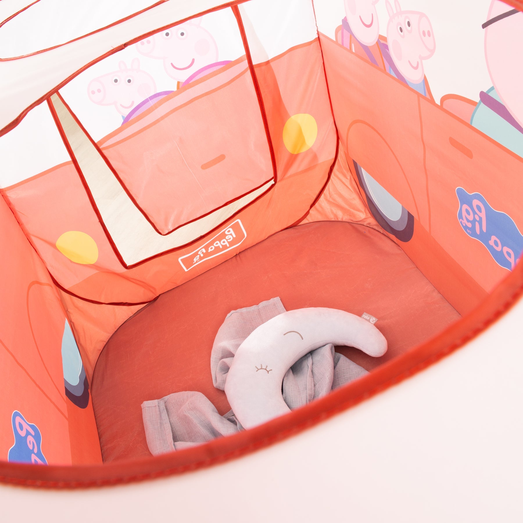 roba Pop-up Spielzelt Bus – Peppa Pig – 120 × 75 × 75 cm – ab 2 Jahren – Polyester – mehrfarbig – 1 Stück