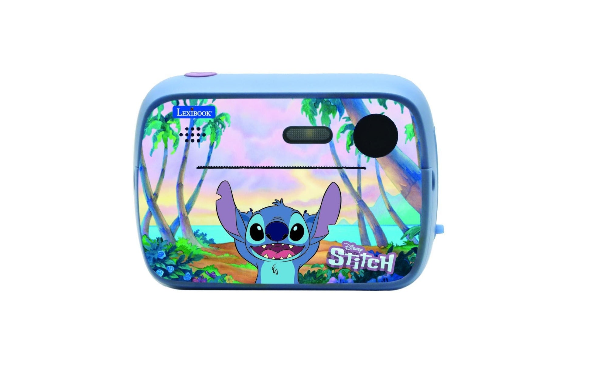 Lexibook STITCH Sofortdruckkamera – 12 MP, 8 GB Speicher, SD bis 32 GB, Akku 5 h – ab 4 J. – mehrfarbig