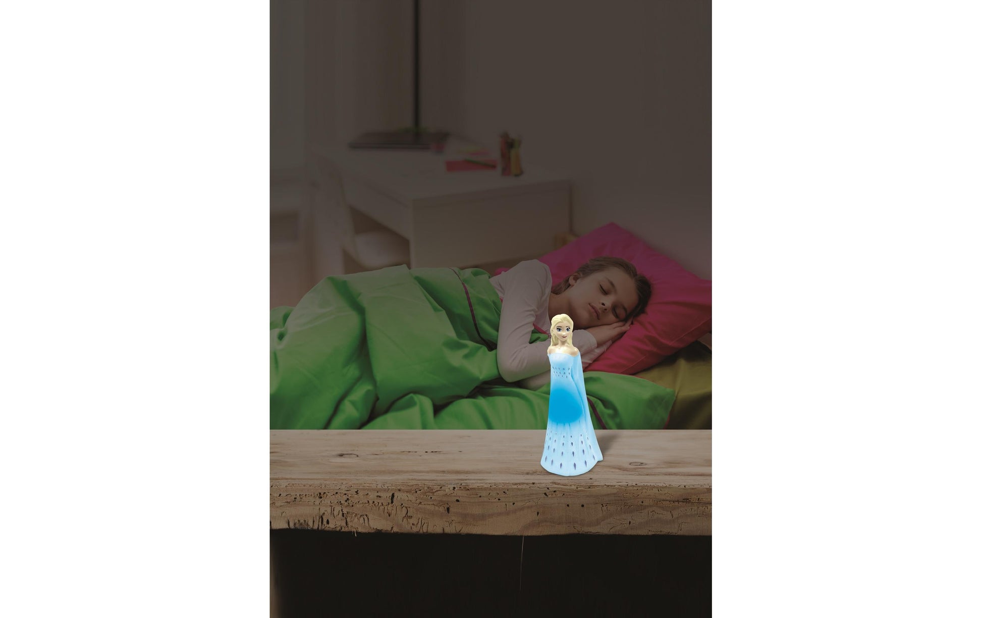 Lexibook Disney Frozen Nachtlicht – Mehrfarbig, Batteriebetrieben (LR44, inkl.) – Weiss