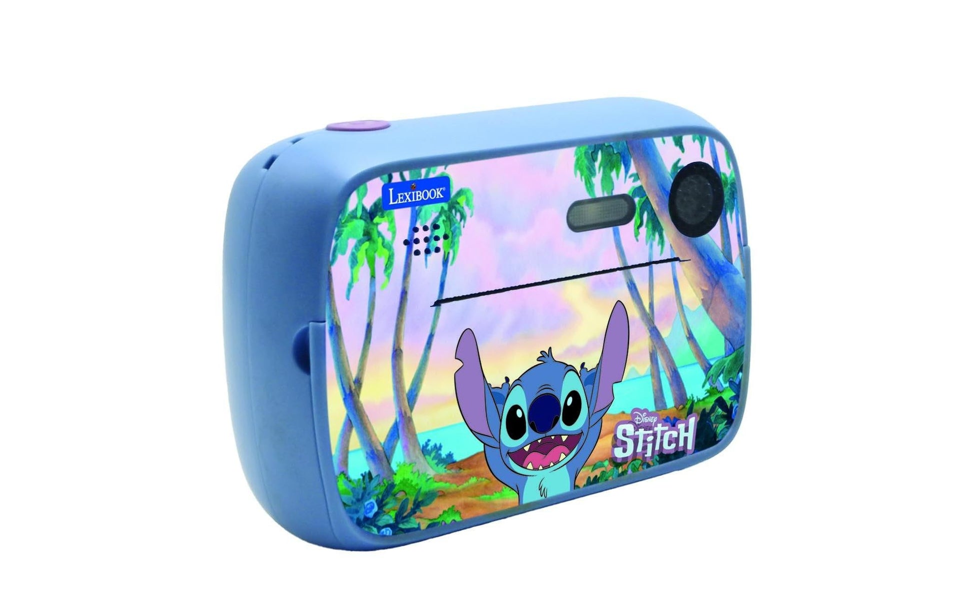Lexibook STITCH Sofortdruckkamera – 12 MP, 8 GB Speicher, SD bis 32 GB, Akku 5 h – ab 4 J. – mehrfarbig