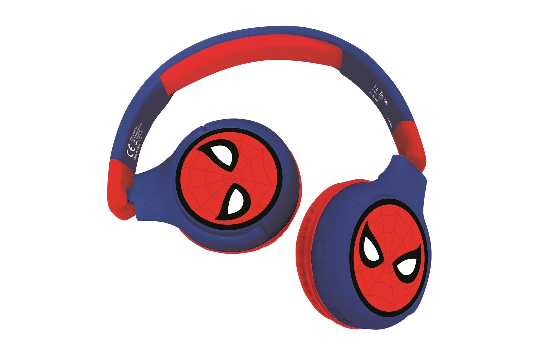 Lexibook HPBT010SP Spider-Man Kinderkopfhörer – On-Ear, Stereo, Kabel + BT, 85 dB Lautstärke-Limit, Blau