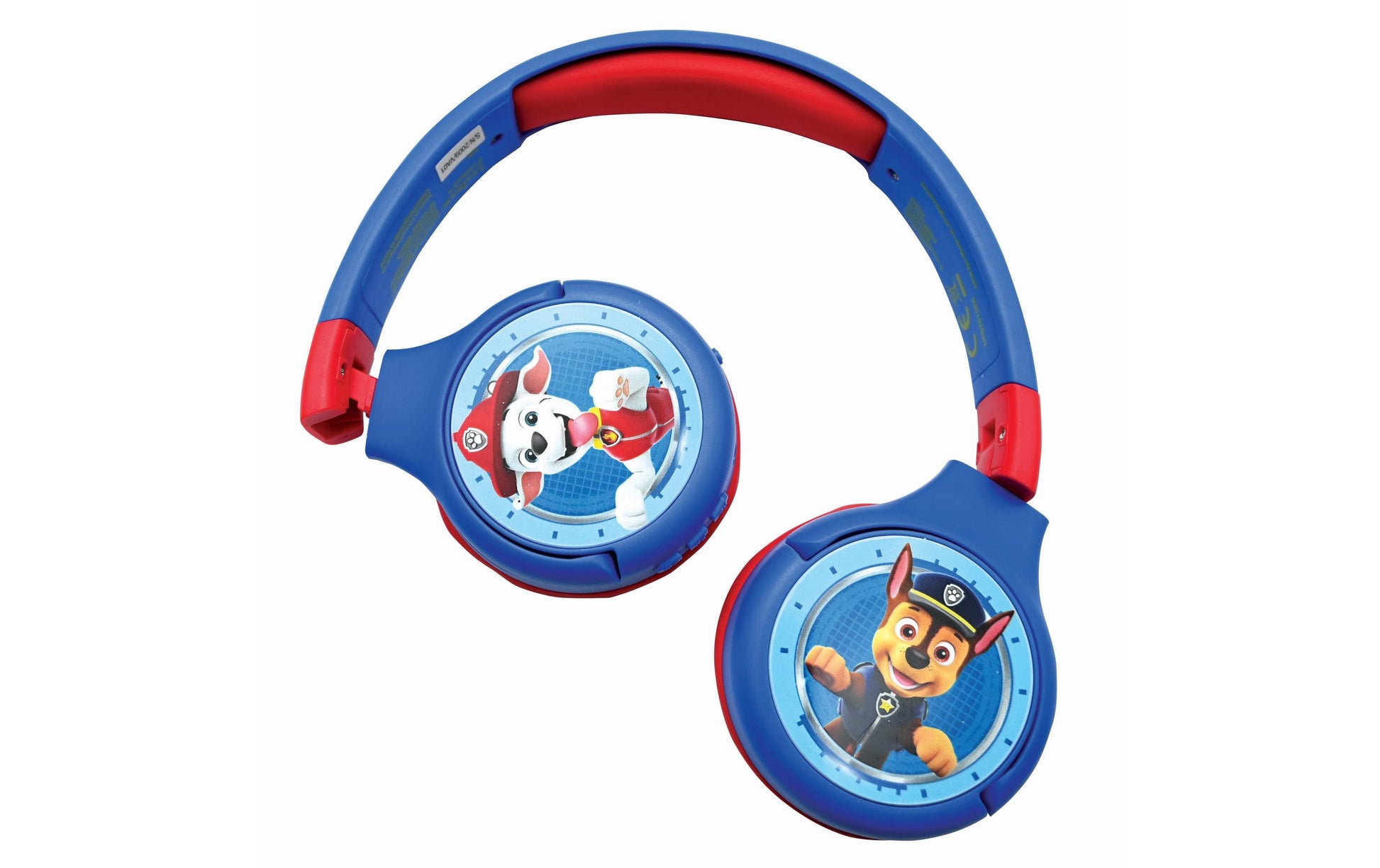 Lexibook Paw Patrol HPBT010PA Kinderkopfhörer – Over-Ear, Stereo, Kabel + BT, 85 dB-Limit, Blau, BT 5.0