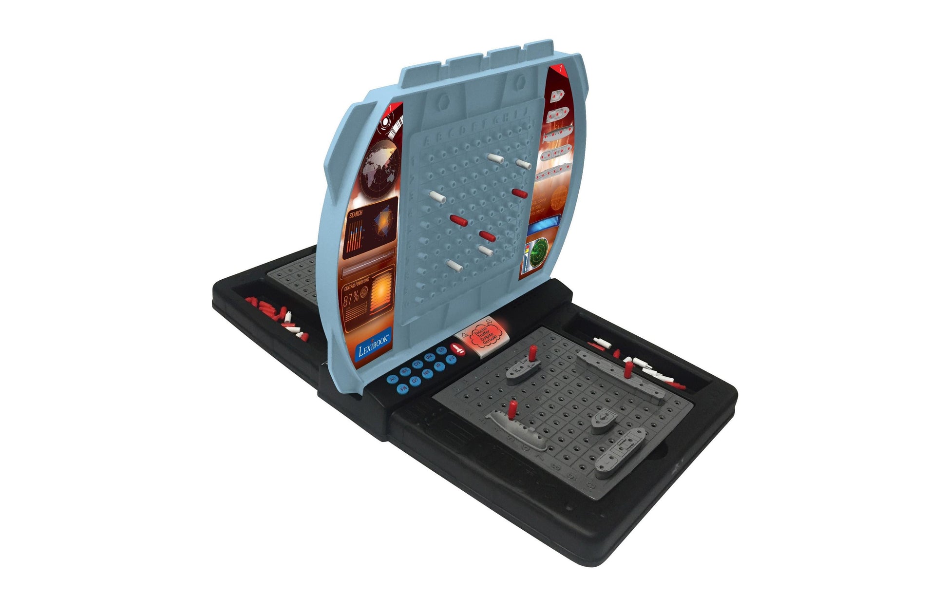 Lexibook Elektronische sprechende Seeschlacht – Brettspiel, 1–2 Spieler, ab 6 Jahren, IT/NL/DE/FR