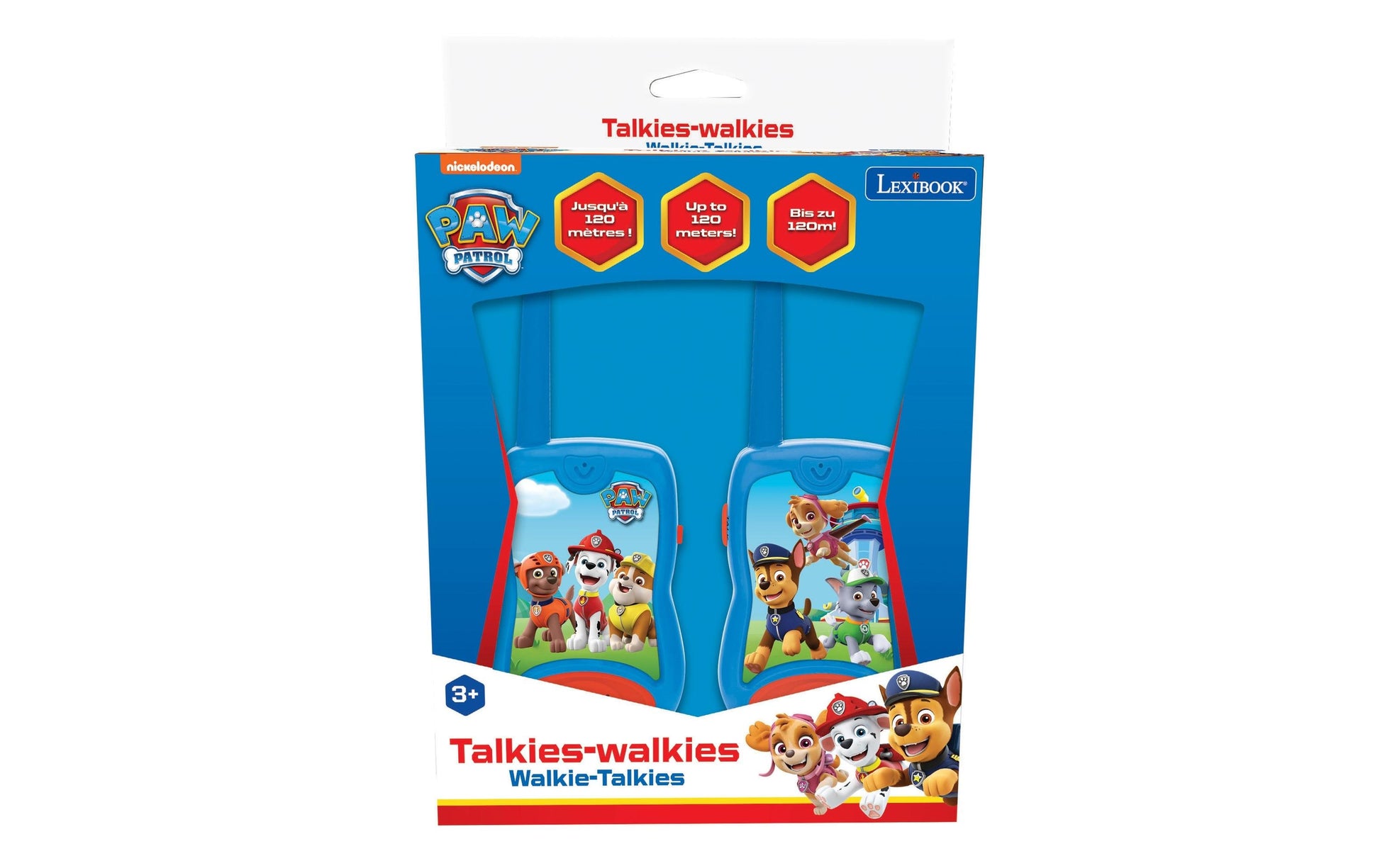 Lexibook TW12PA – Funkgerät (2er-Pack), Reichweite bis 120 m, Paw Patrol, Mehrfarbig